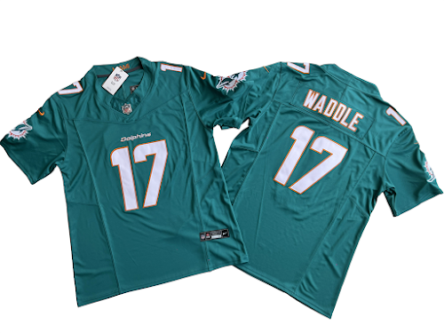 Miami Dolphins 17# Jaylen Waddle Nike Vapor F.U.S.E. Limited Jersey.png