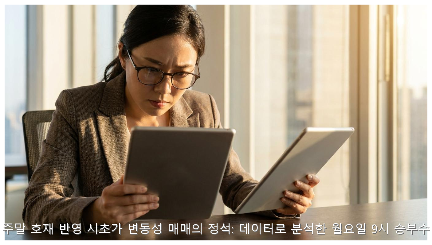 주말 호재 반영 시초가 변동성 매매의 정석: 데이터로 분석한 월요일 9시 승부수 핵심 안내 및 분석 인포그래픽 (2)