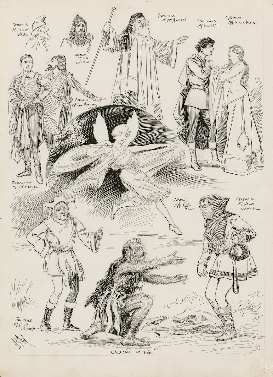Scenes from The tempest 1904