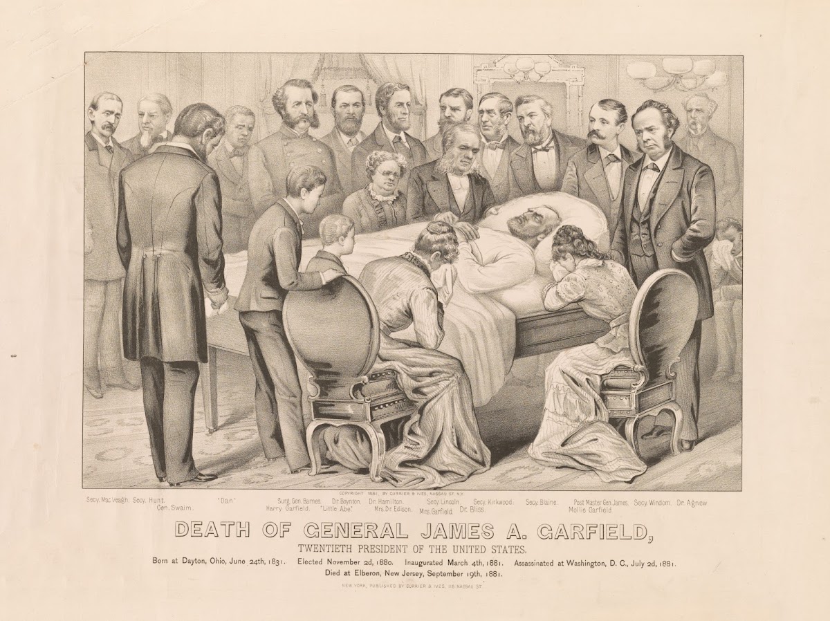 Death of General James A Garfield Twentieth President of the United States 1881