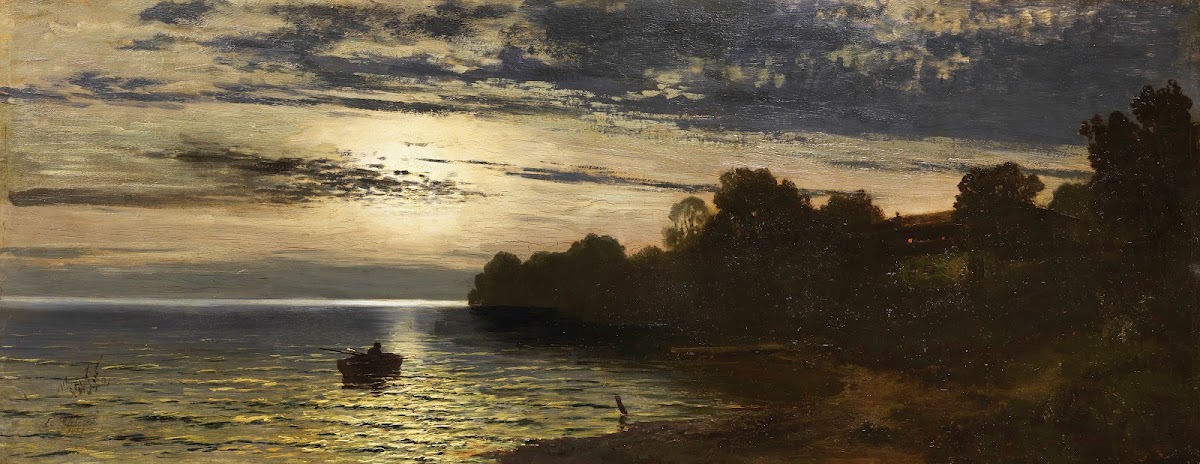 Mondnacht über dem See 1851