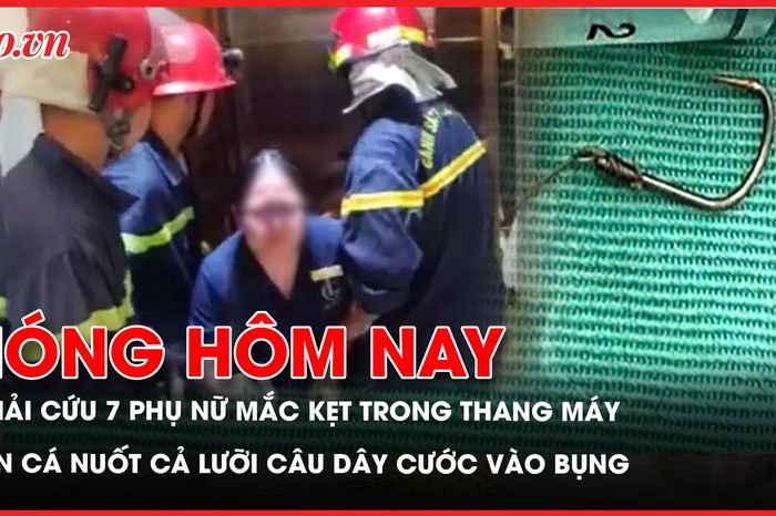 Giải cứu 7 phụ nữ mắc kẹt trong thang máy thẩm mỹ viện; Hy hữu ăn cá, nuốt luôn cả lưỡi câu kèm dây cước vào bụng - Báo Pháp Luật TP.HCM
