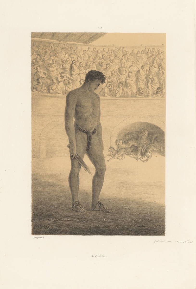 Gladiator in arena