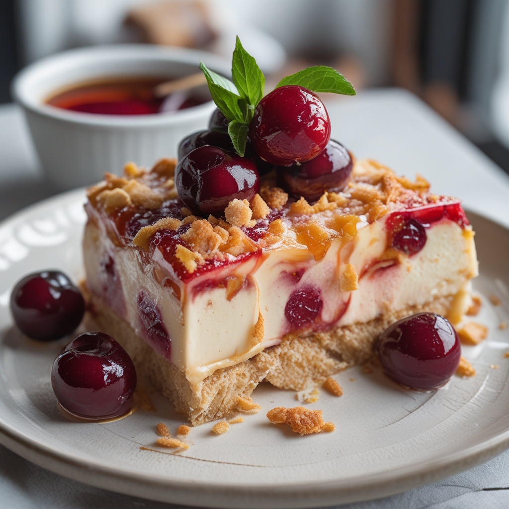 Cherry Amaretto Tiramisu – Elegant Dessert with a Fruity Twist (Easy Homemade Recipe)