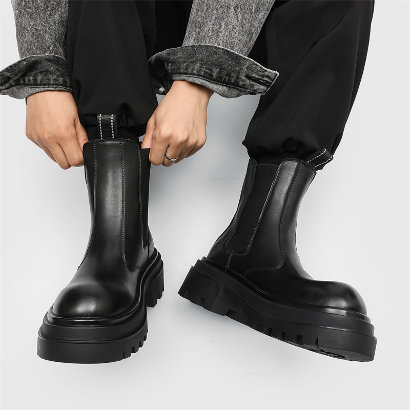 Herren-Stiefel mit Plateau, Vintage-Stil