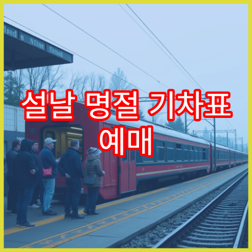설날 명절 기차표 예매 시간과 대기표 등록법