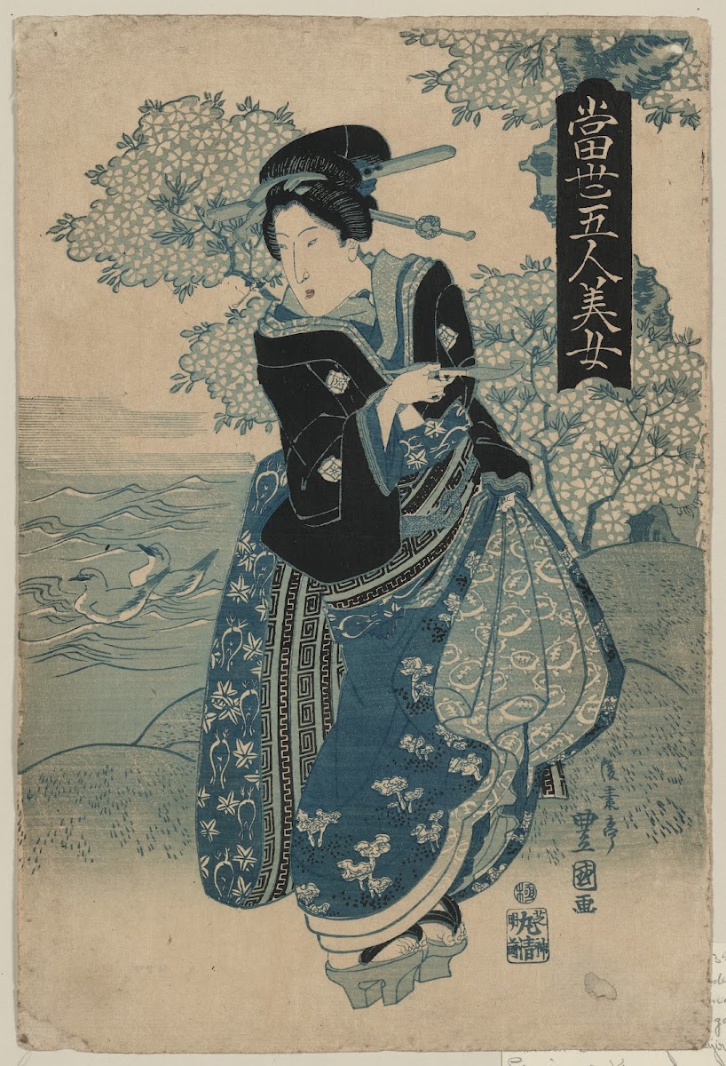 Kiseru o motsu onna 1830