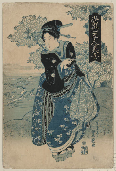 Kiseru o motsu onna 1830
