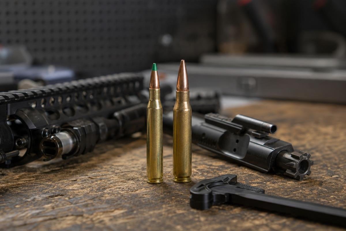 7.62x39 vs 5.56 NATO cartridge and AR component comparison