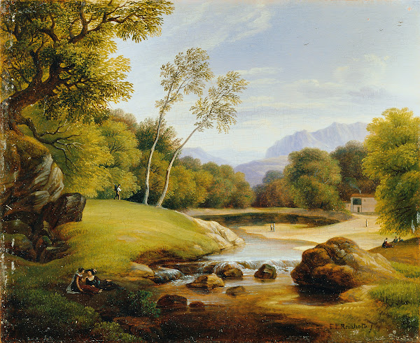 Paar in Landschaft 1819