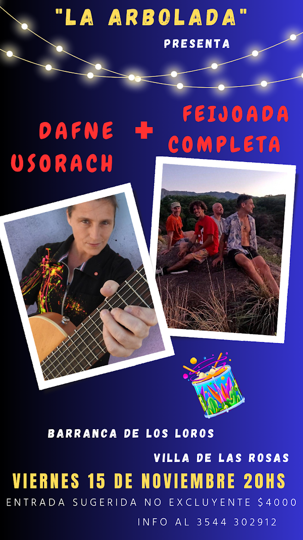 Dafne Usorach y Feijoada Completa en La Arbolda, Villa de Las Rosas