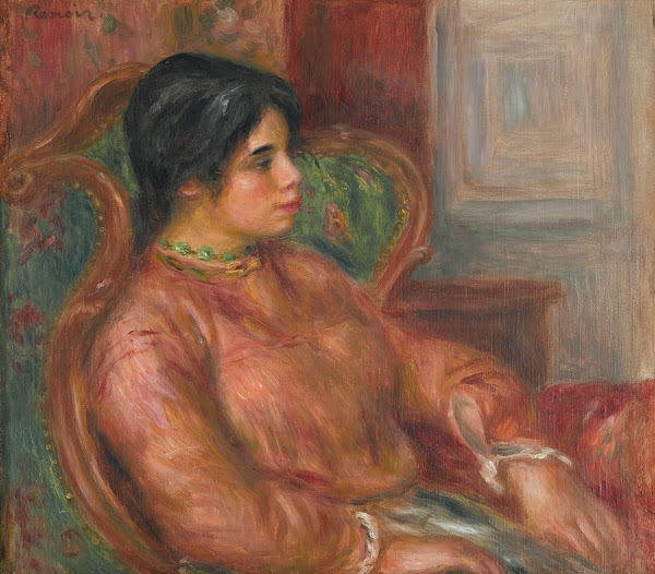 Femme au Fauteuil Vert circa 1900
