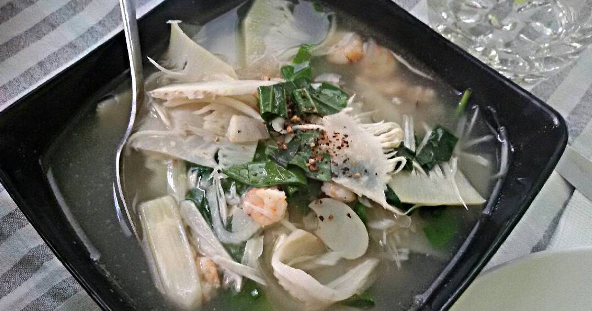 Canh mít non lá lốt