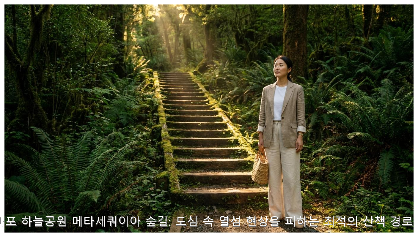 서울 마포 하늘공원 메타세쿼이아 숲길: 도심 속 열섬 현상을 피하는 최적의 산책 경로 가이드 핵심 안내 및 분석 인포그래픽 (2)