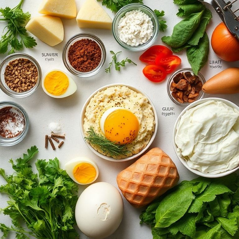 Ingredients for Crispy Egg Salad (Crunchy Twist on Classic) – Easy & Crispy Homemade Delight