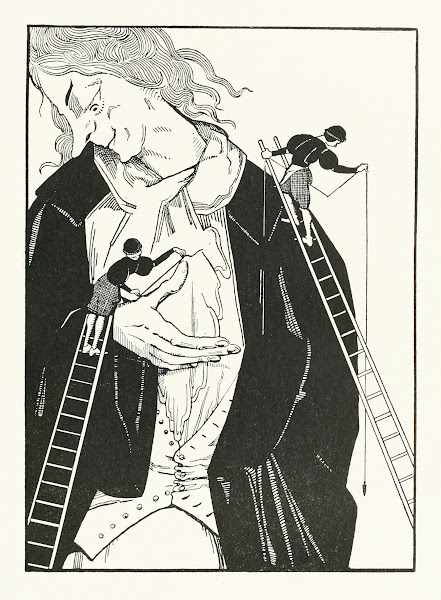 Let fall a plumb line from my collar to the floor 1920