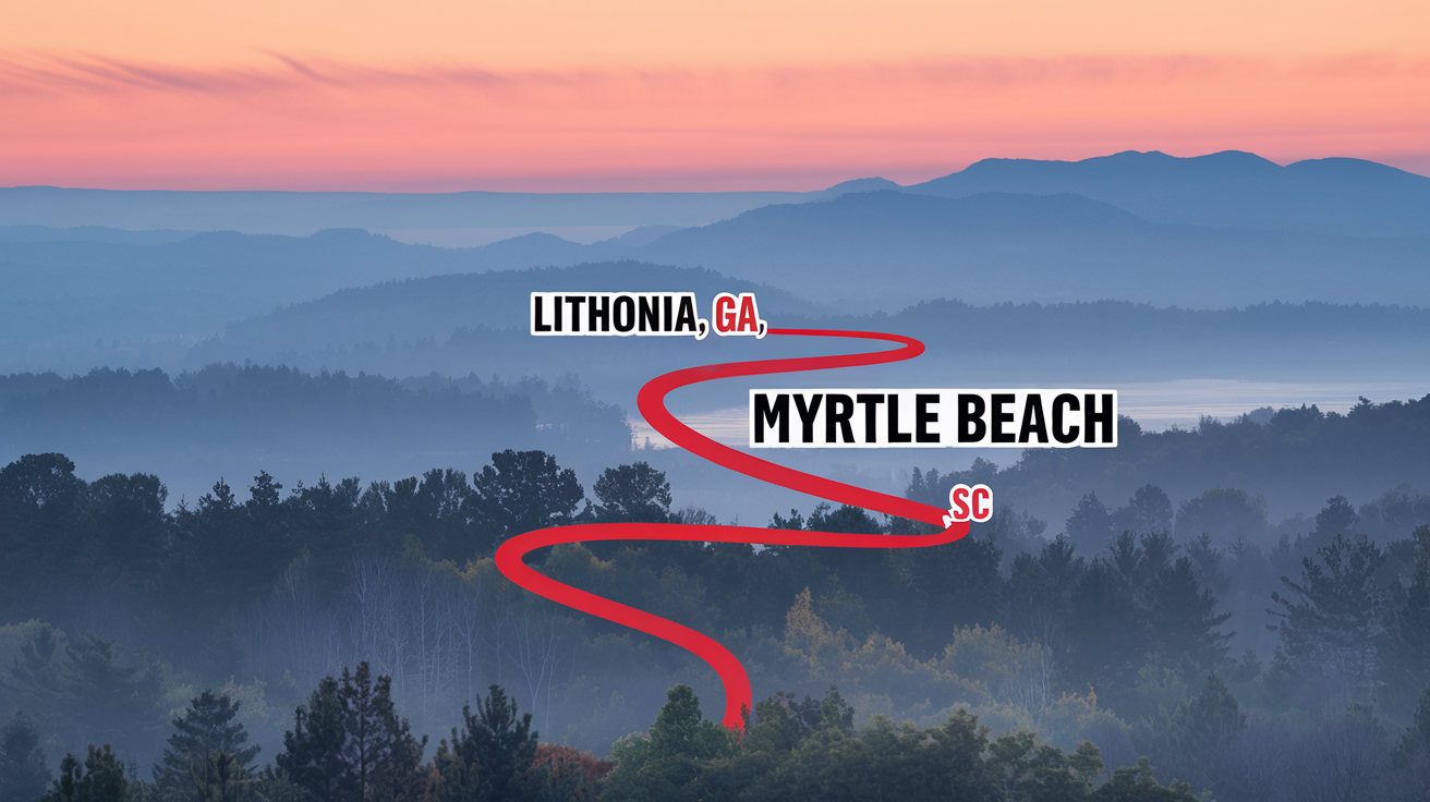 Distance from Lithonia, GA to Myrtle Beach, SC | Travel Guide