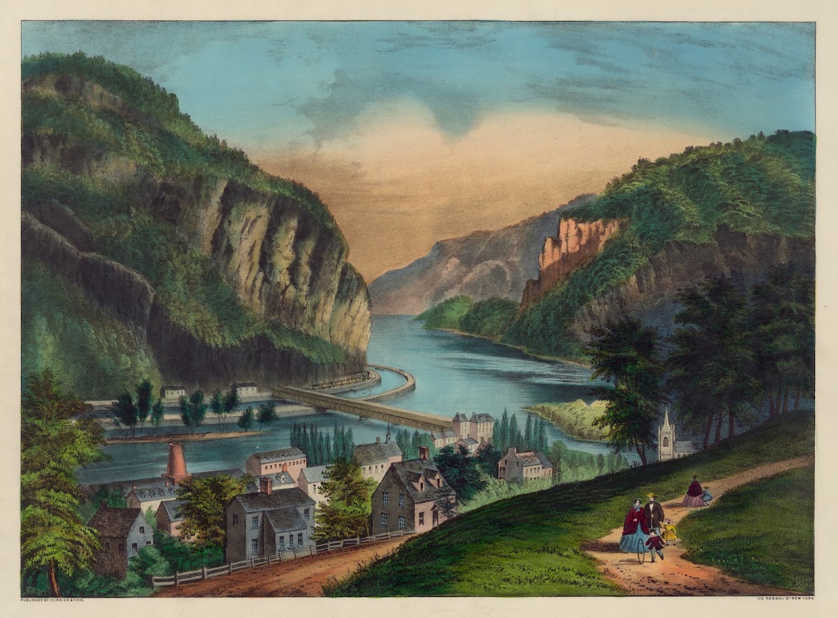View of Harpers Ferry Va from the Potomac side