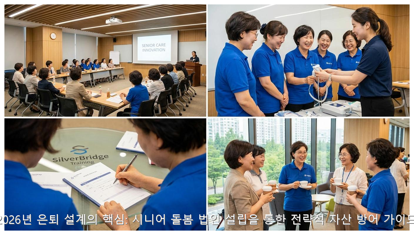 2026년 은퇴 설계의 핵심: 시니어 돌봄 법인 설립을 통한 전략적 자산 방어 가이드 핵심 안내 및 분석 인포그래픽 (8)