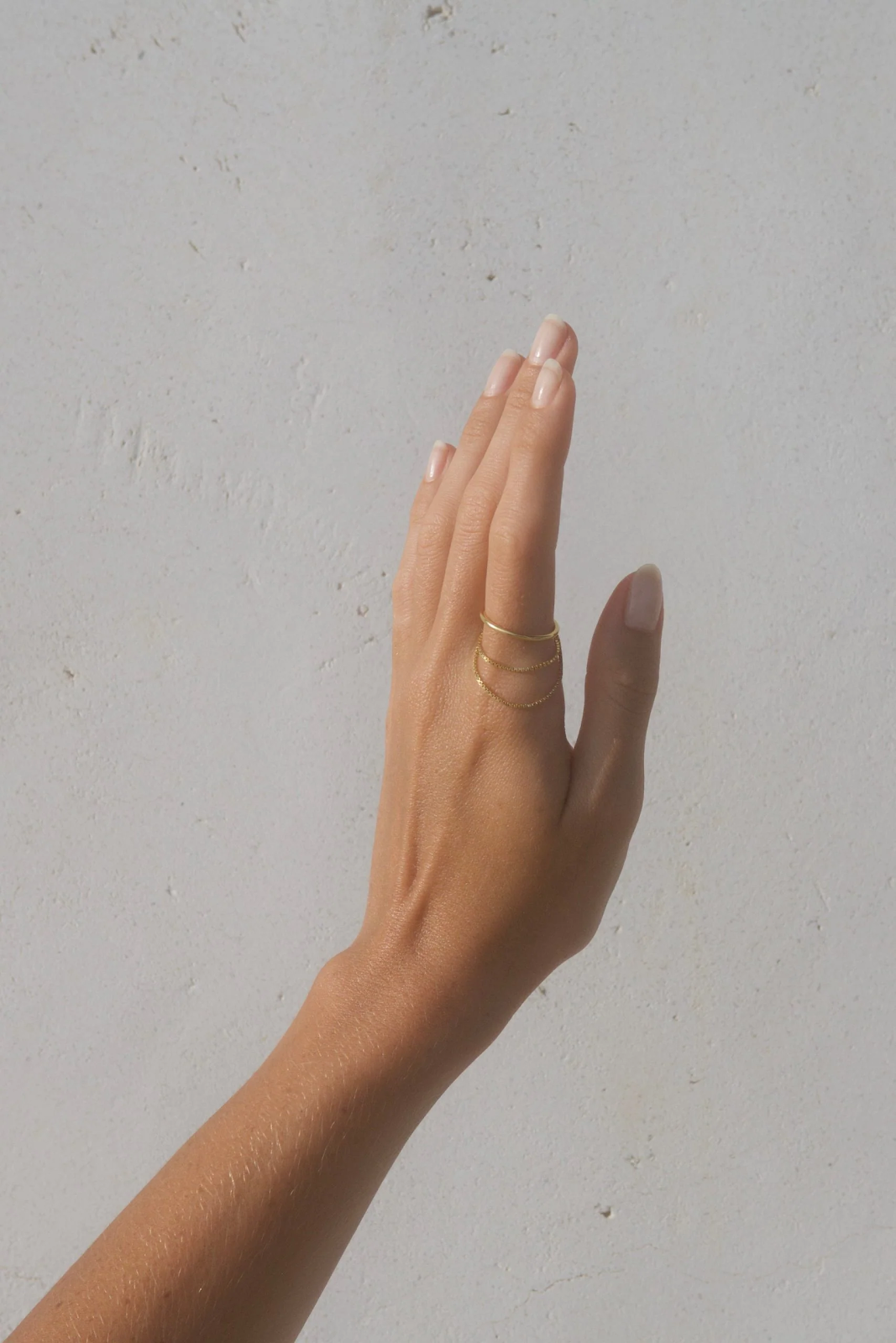 Кольцо Нимб GOLD с двум цепями