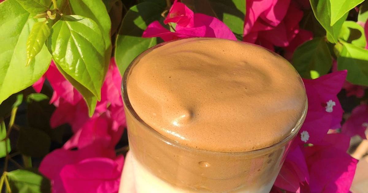 Đu trend: “ Dalgona Cofee”
 ❤️cafe bọt bông😋
