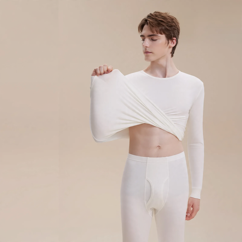 Men's Thermal Underwear Set, 100% Cotton