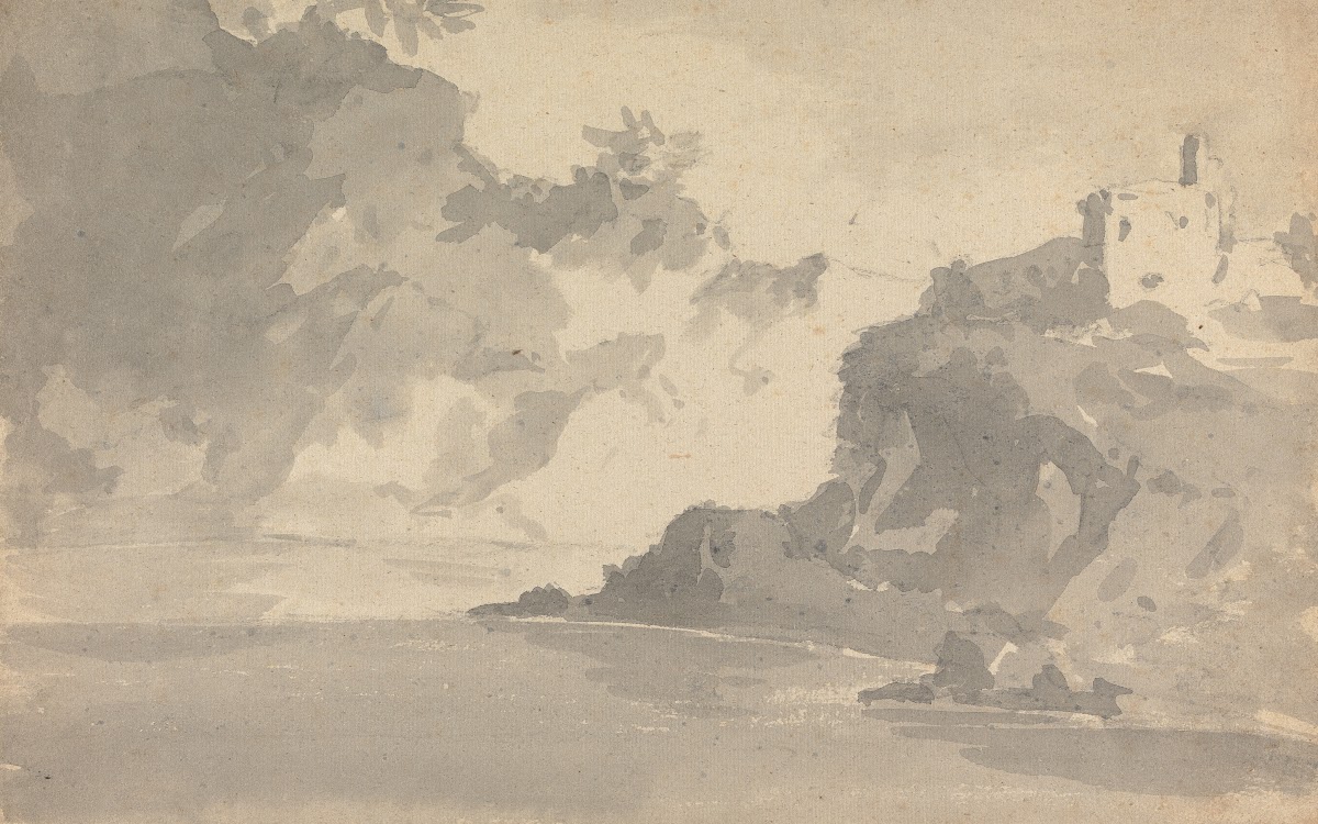 Sketch with a Castle on a Mountaintop between 1762 and 1783