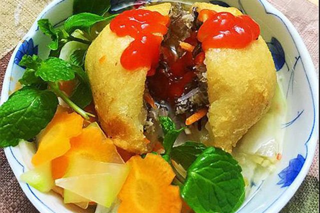 Bánh Rán Mặn Nhân Thịt