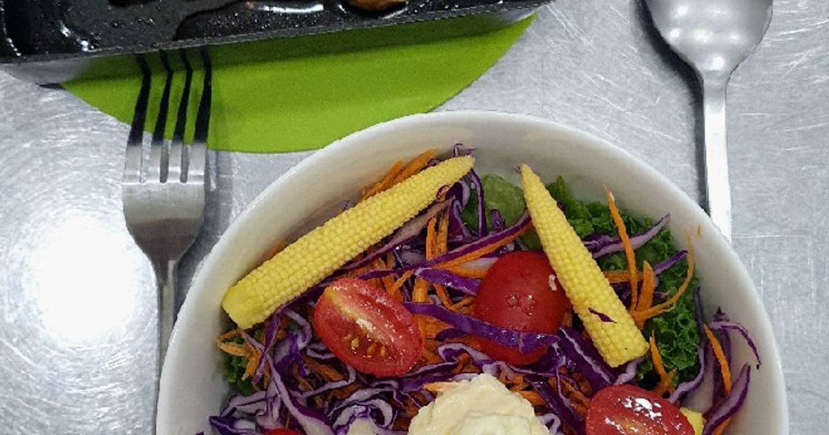 Salad & Gà sốt teriyaki