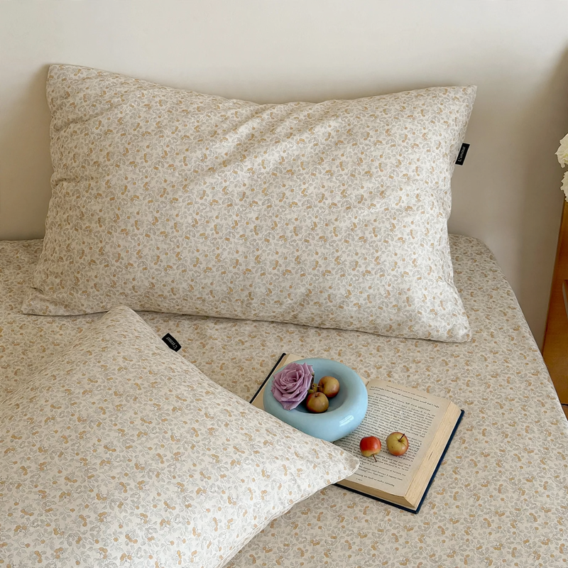 Cotton pillowcase, double-layer, pair