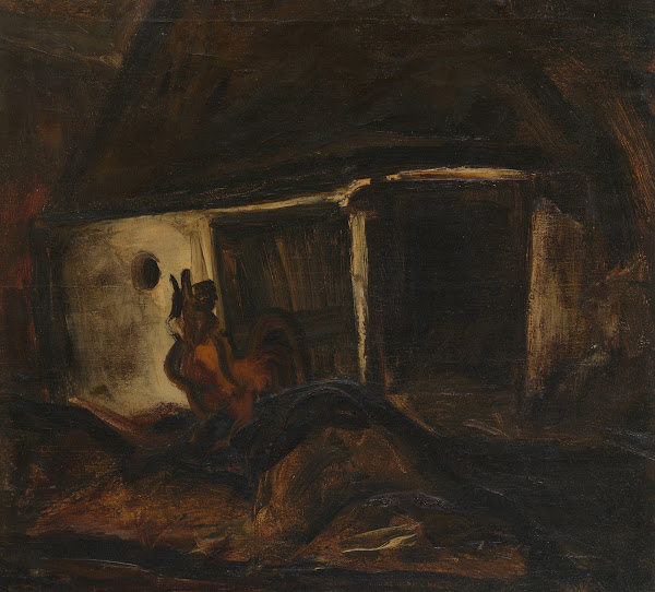 Haan op mesthoop 1927