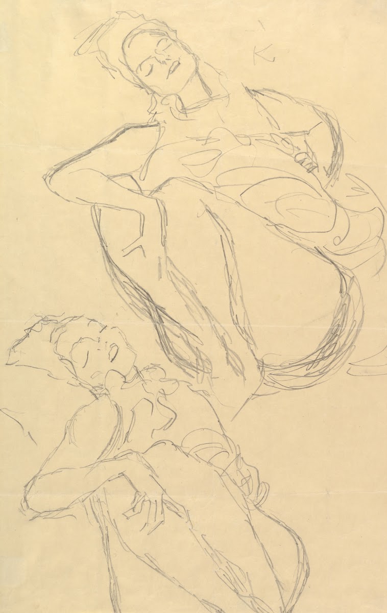 Two Studies for a Crouching Woman 19141915
