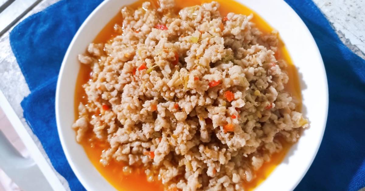 Thịt băm rang sả ớt