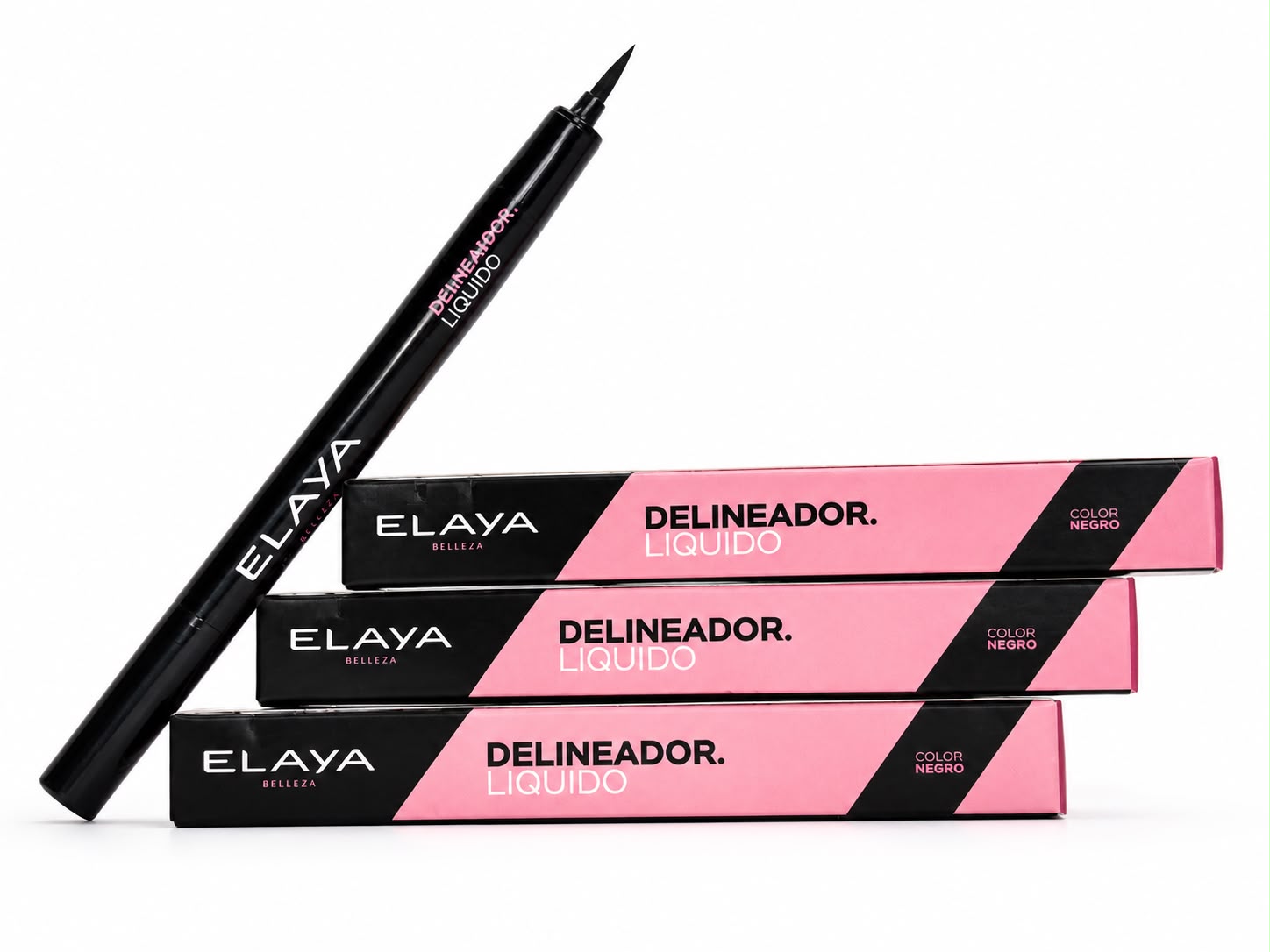 Elaya Delineador Líquido En Plumón (Color Negro)