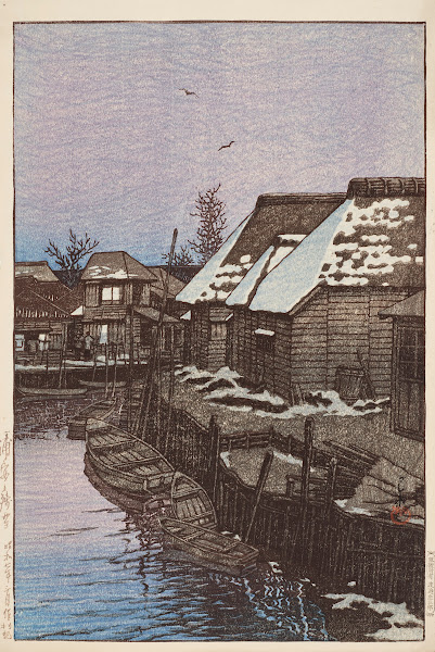 Urayasu no zansetsu Lingering snow at Urayasu 1932