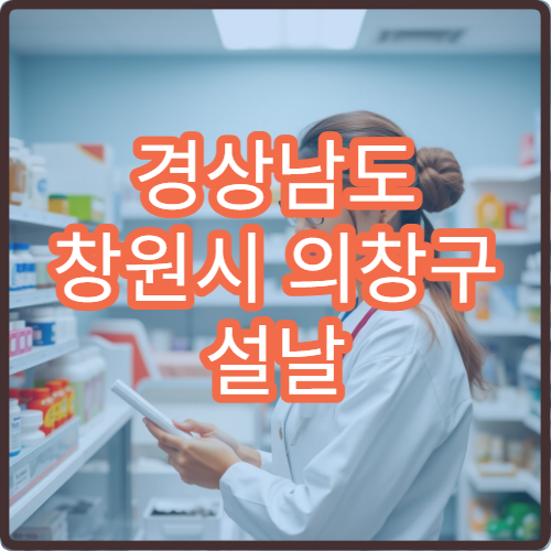 경상남도 창원시 의창구 설날 명절 정형외과 연휴 진료 병원 무릎·허리 통증 농림학생 상담 가능