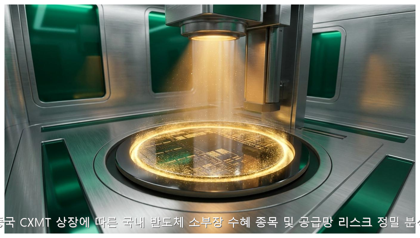 중국 CXMT 상장에 따른 국내 반도체 소부장 수혜 종목 및 공급망 리스크 정밀 분석 핵심 안내 및 분석 인포그래픽 (3)