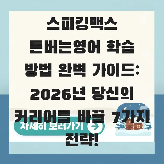 스피킹맥스 돈버는영어 학습 방법 완벽 가이드