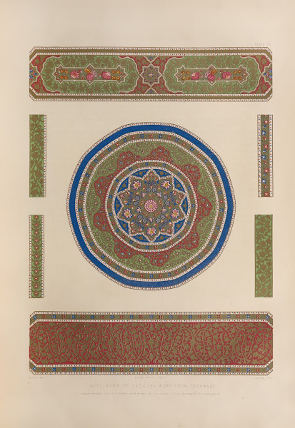 Specimens of lacquer work from Cashmere 1851   1853