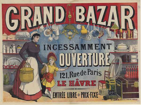 Grand Bazar ouverture Le Havre 1890