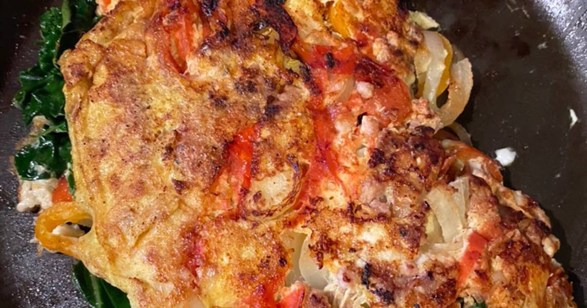 Trứng cuộn thịt bacon và kale