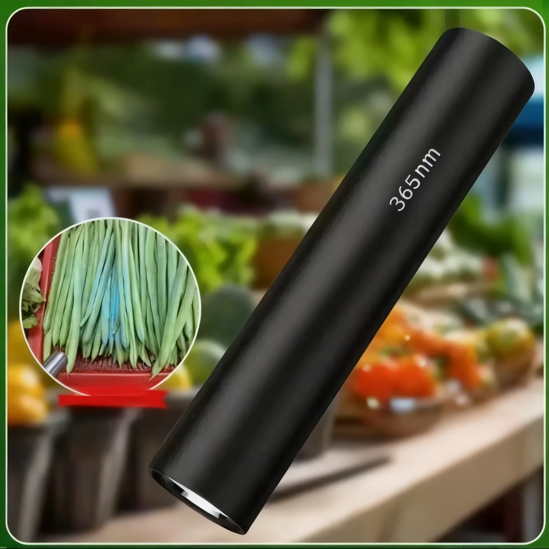UV flashlight with aluminum housing
