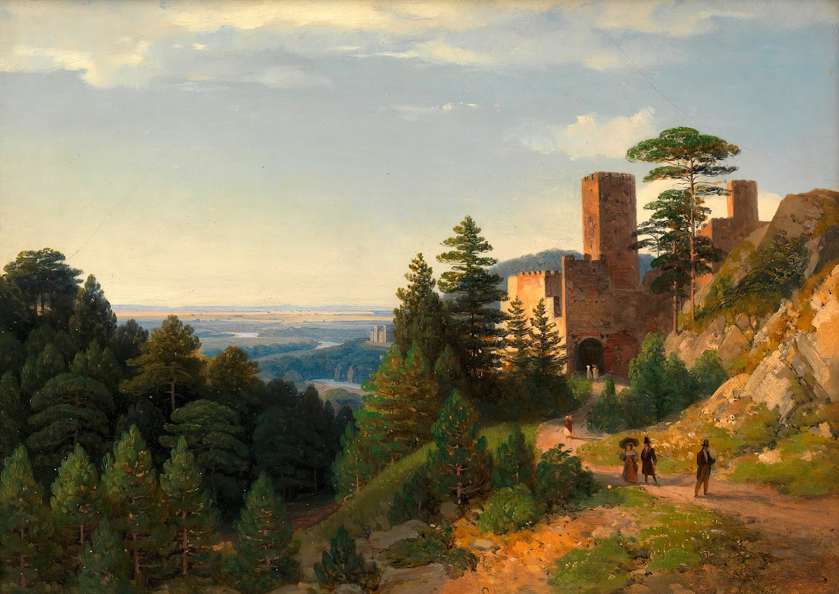 Die Ruine Rauhenstein bei Baden ca 1825