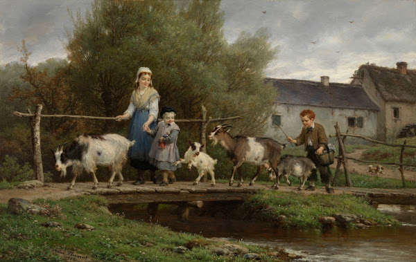 Over The Plank Bridge 1878