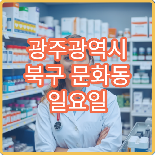 광주광역시 북구 문화동 일요일 당번약국 위장약 상담 가능