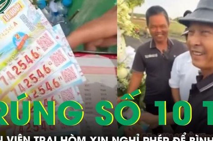 Khoảnh khắc nam tài xế trại hòm vỡ òa vì trúng độc đắc 10 tỷ, quyết định xin nghỉ phép để…bình tâm - Báo Sức Khỏe &amp; Đời Sống