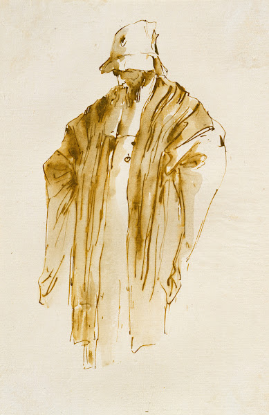 Bearded Man Looking Down to the Left ca 1760