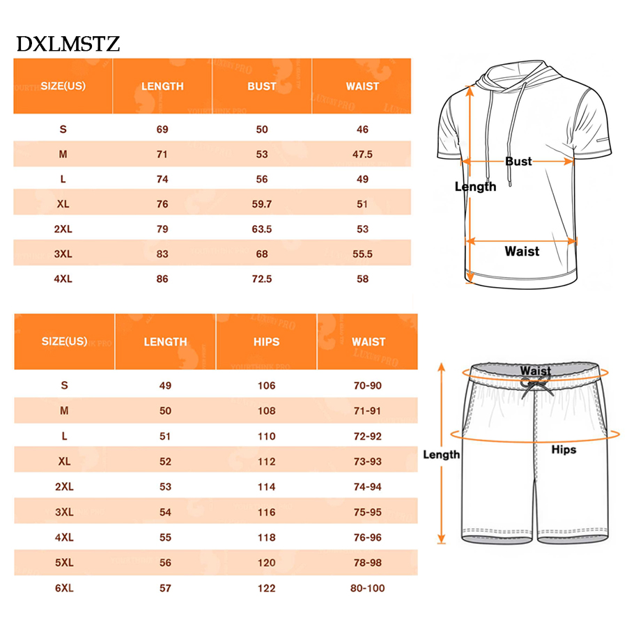 AOP Short Sleeve Hoodie & Shorts Set
