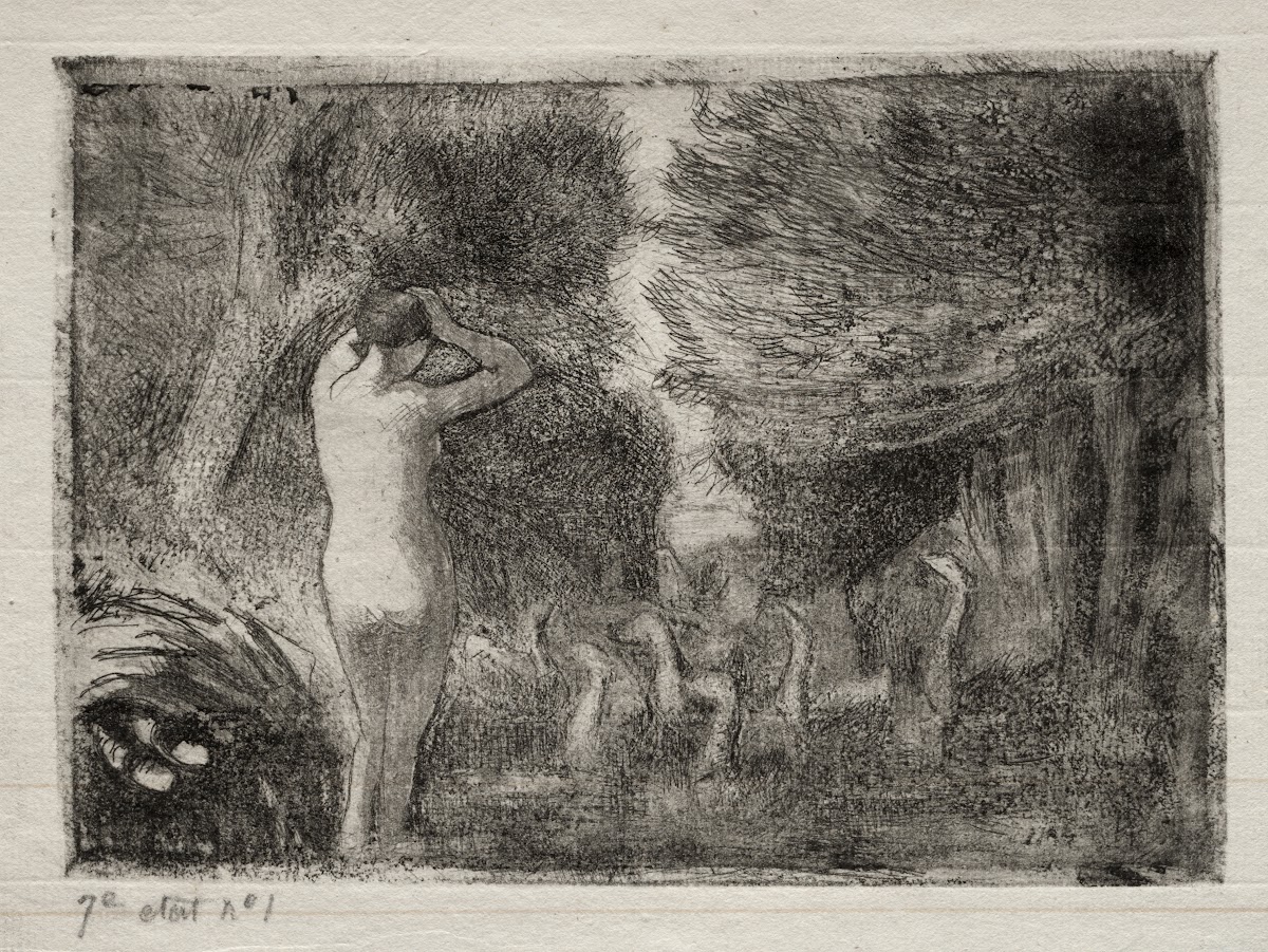 Bather and Geese 1895