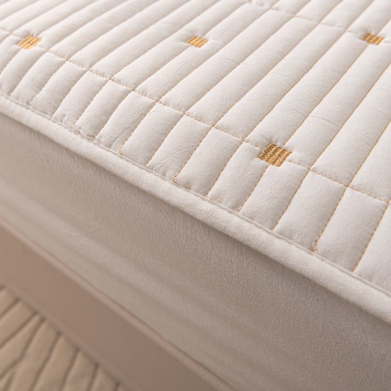 Cotton Fitted Sheet with Protective Layer, 180×200 cm